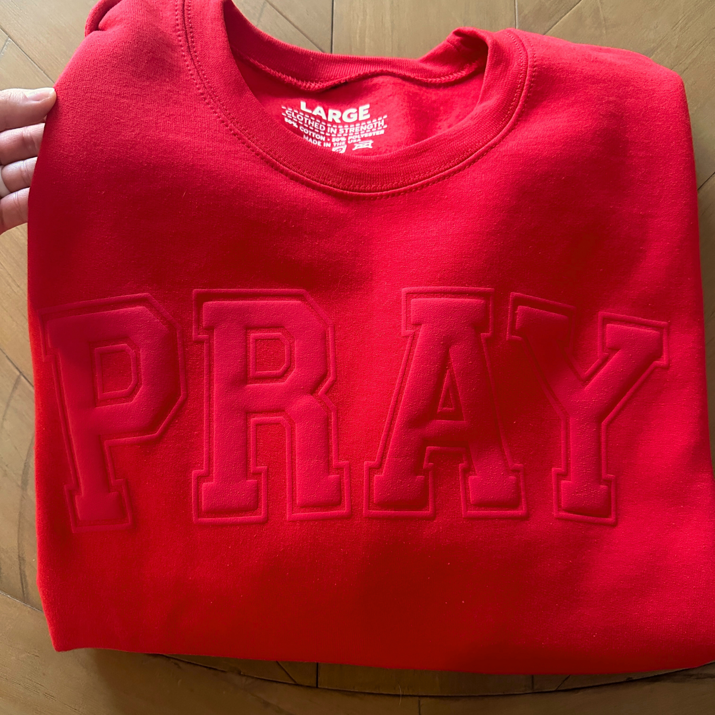 Red PRAY Sweatshirt