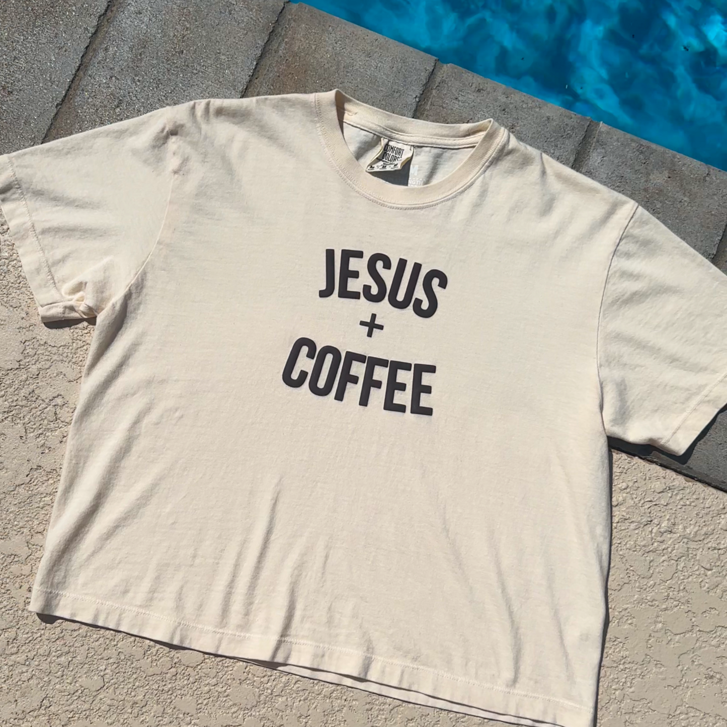 Jesus & Coffee Comfort Colors Tee