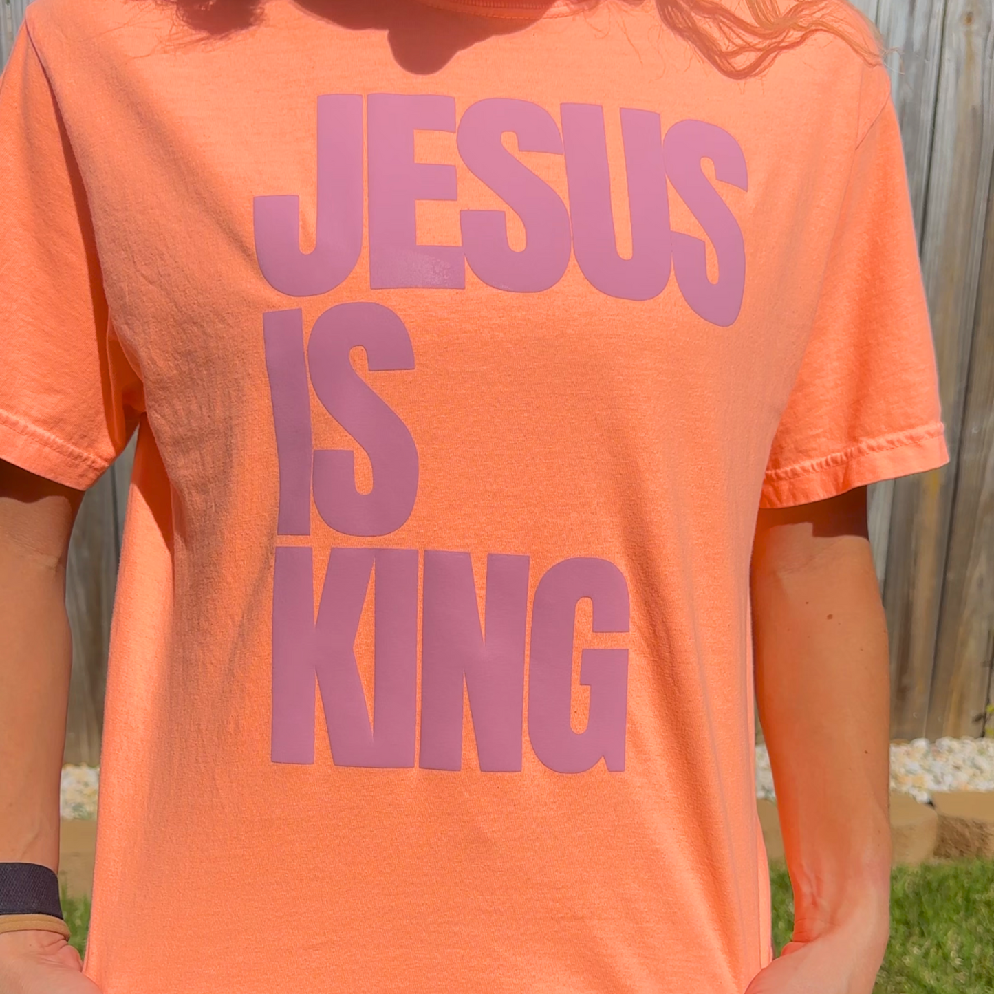 Jesus Is King Comfort Colors Tee