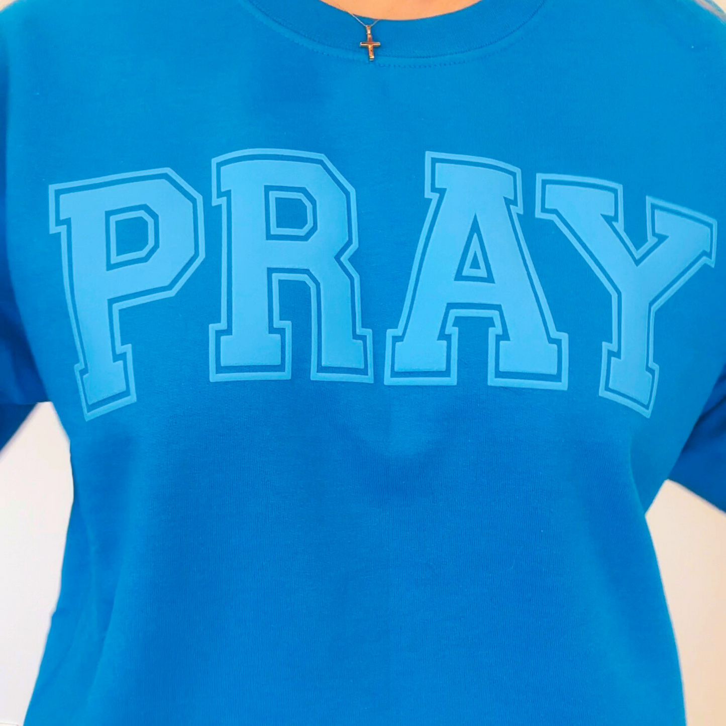 Blue PRAY Sweatshirt