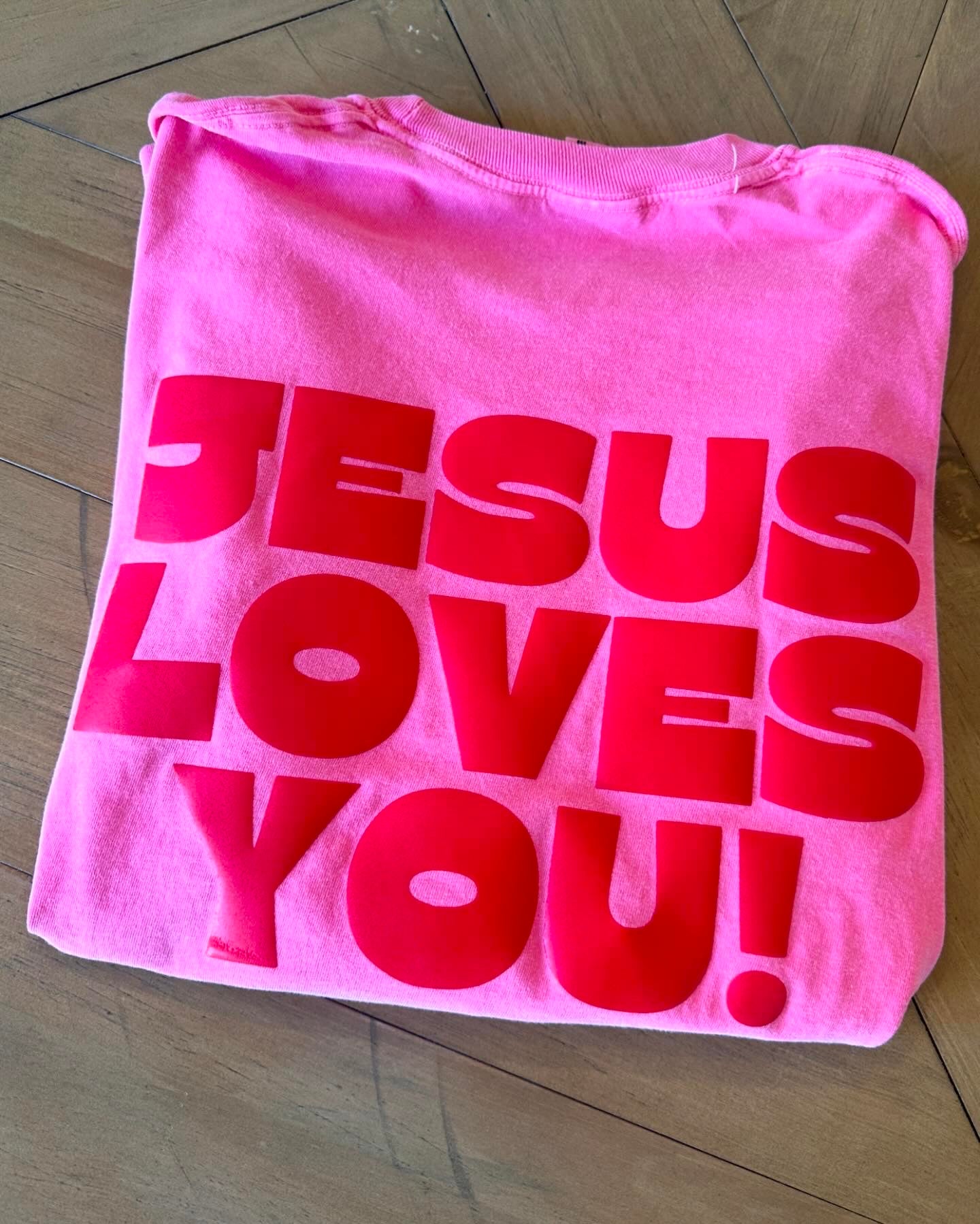 Jesus Loves You Long Sleeve Comfort Colors Tee