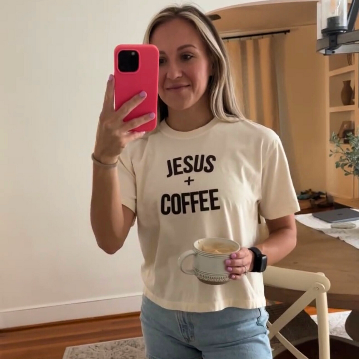 Jesus & Coffee Comfort Colors Tee