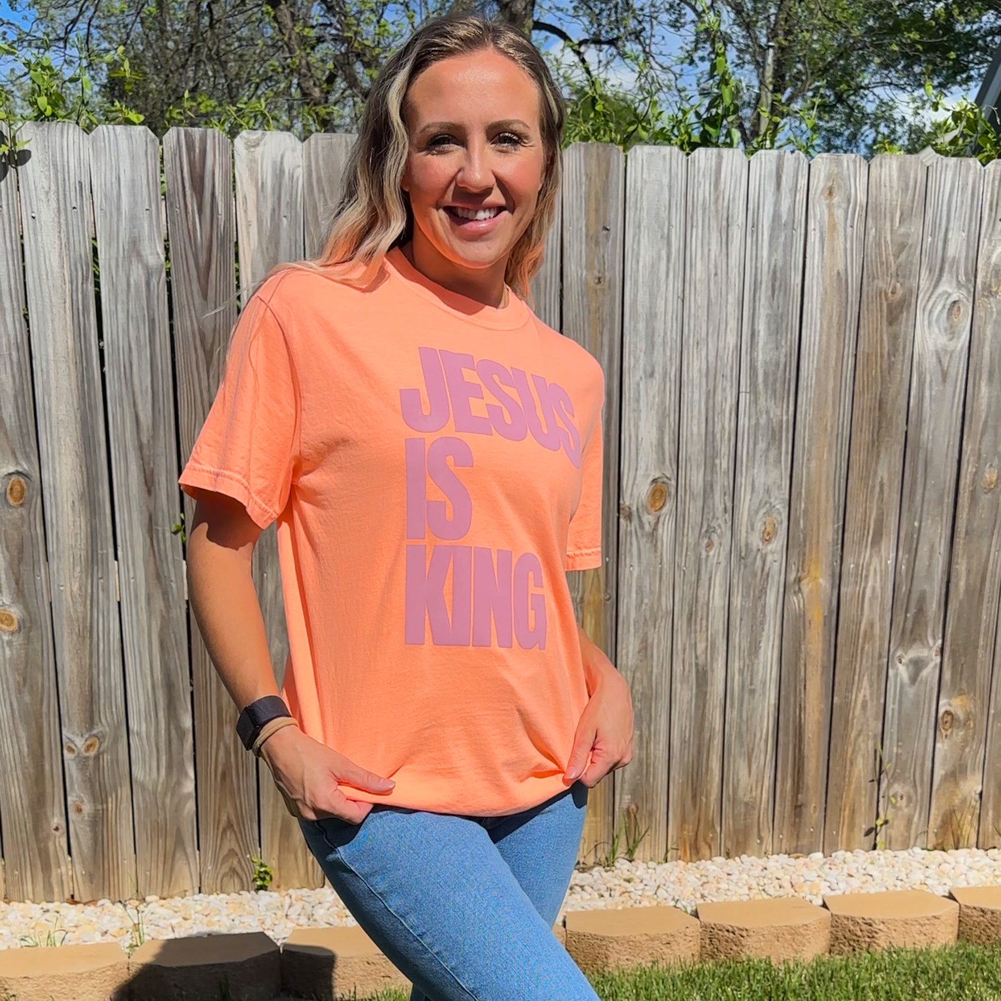 Jesus Is King Comfort Colors Tee