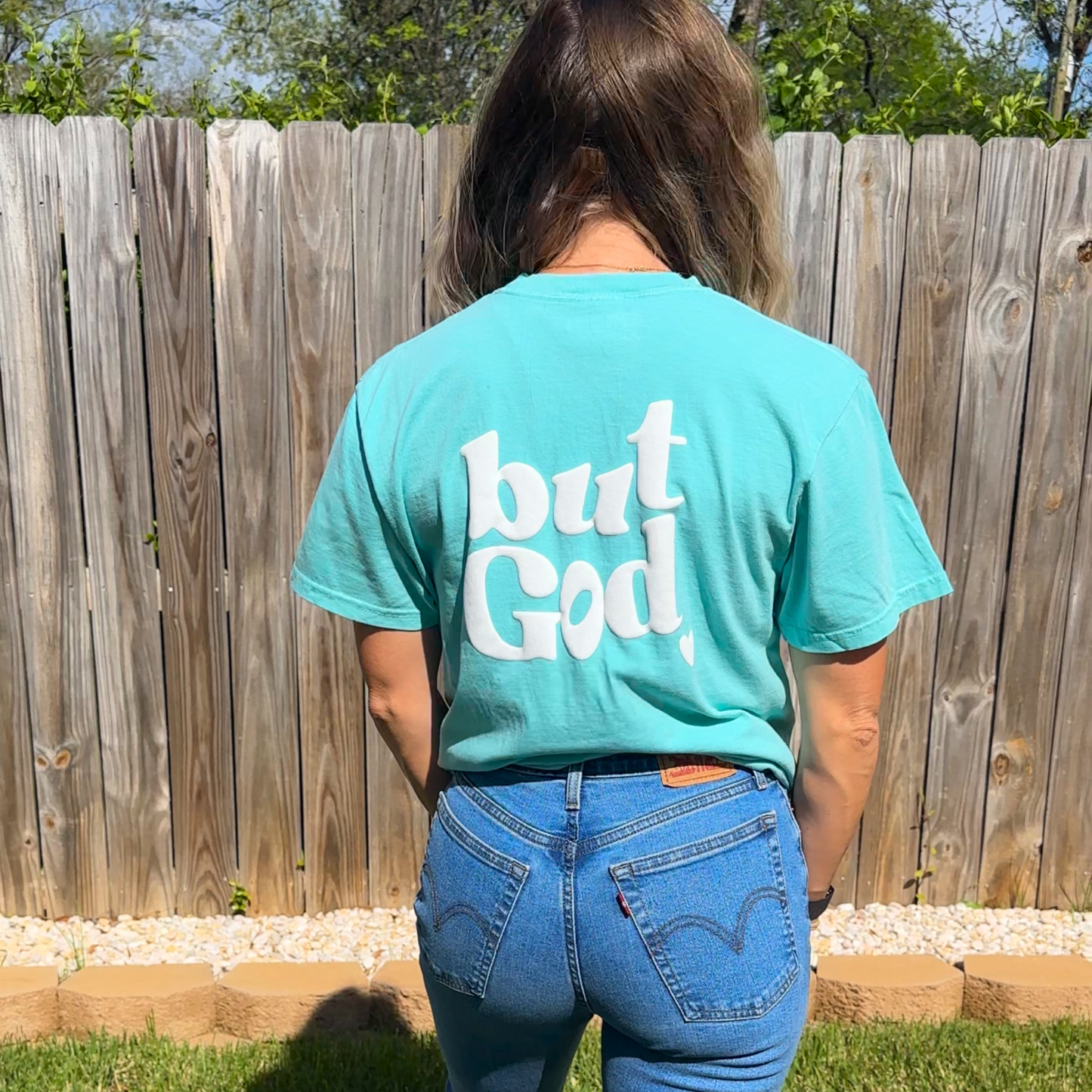 But God Comfort Colors Tee