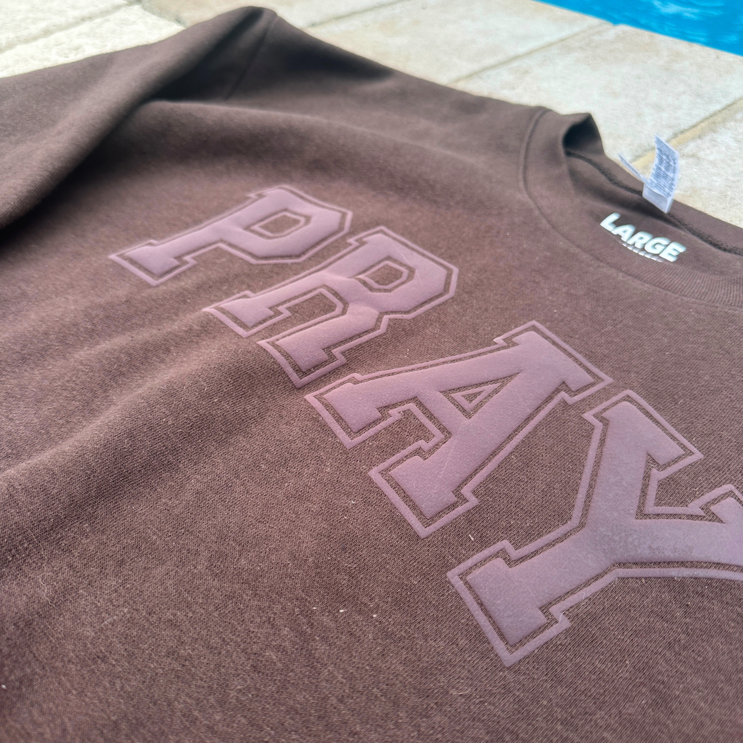 Brown PRAY Sweatshirt