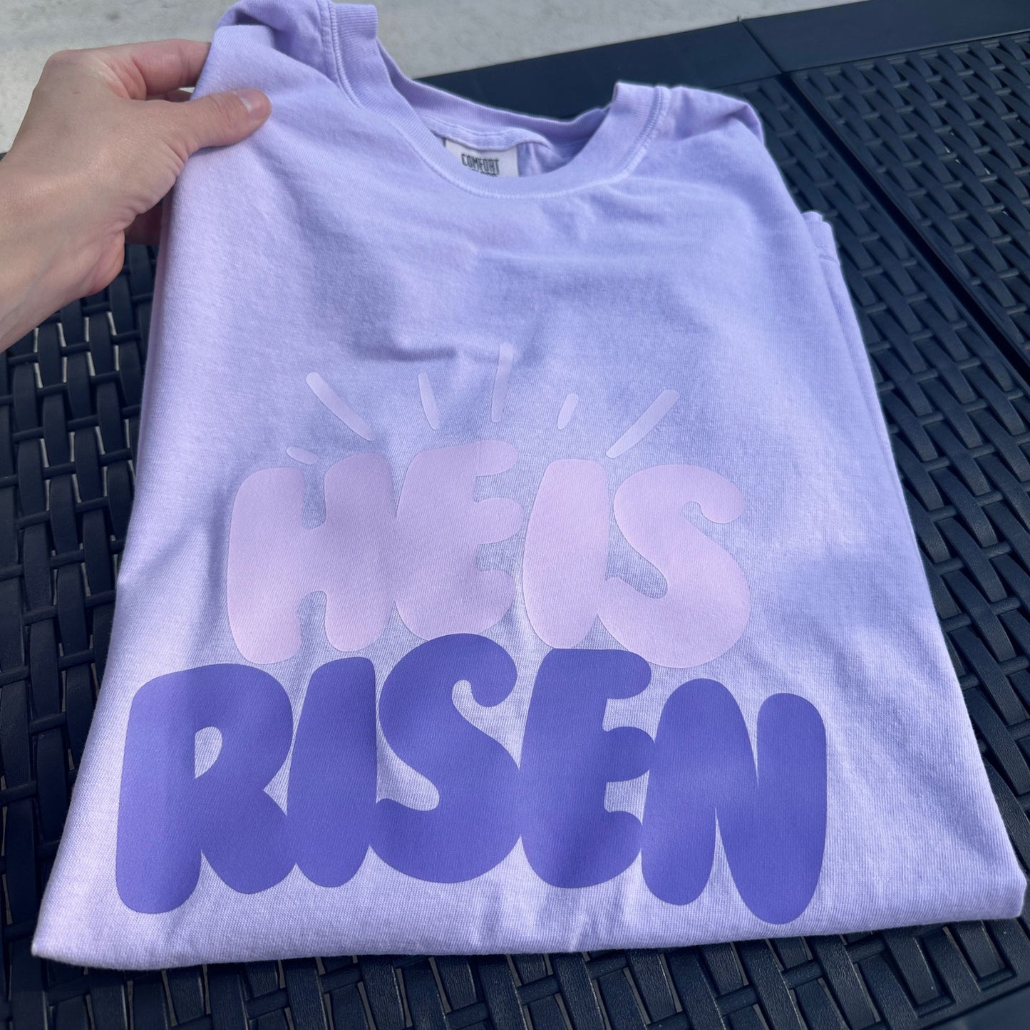 HE IS RISEN - Lavender Tee