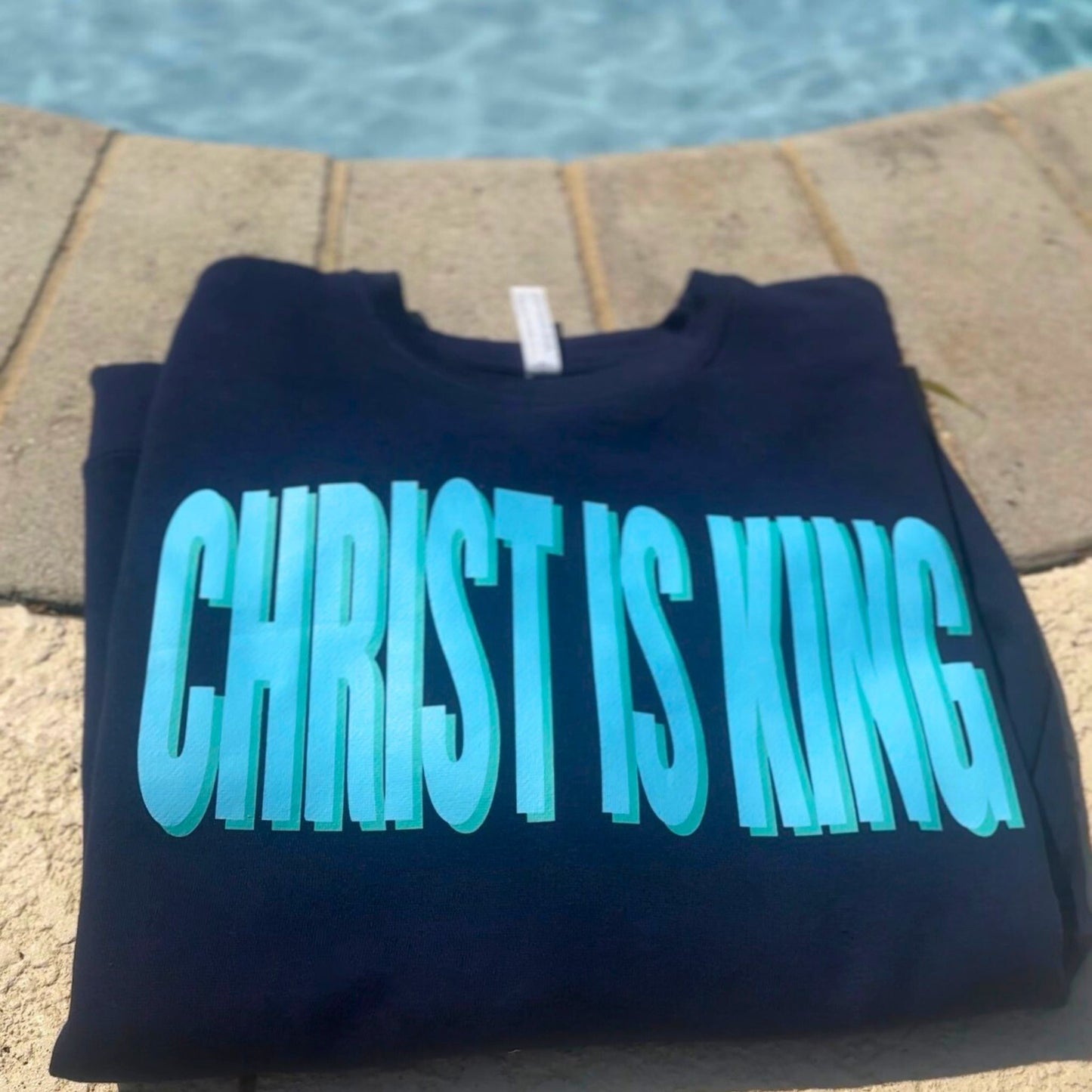CHRIST IS KING - Dark Blue Sweatshirt