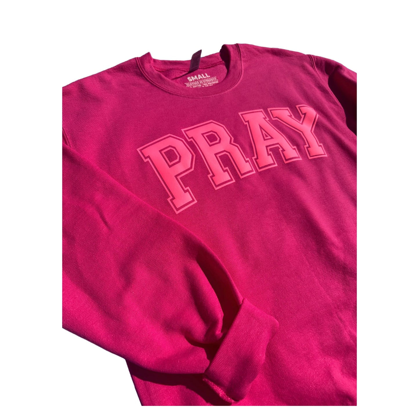 Pink PRAY sweatshirt