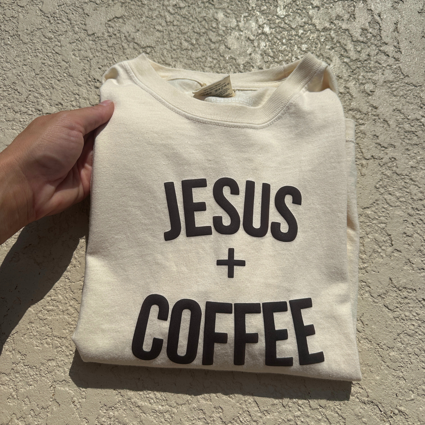 Jesus & coffee boxy tee