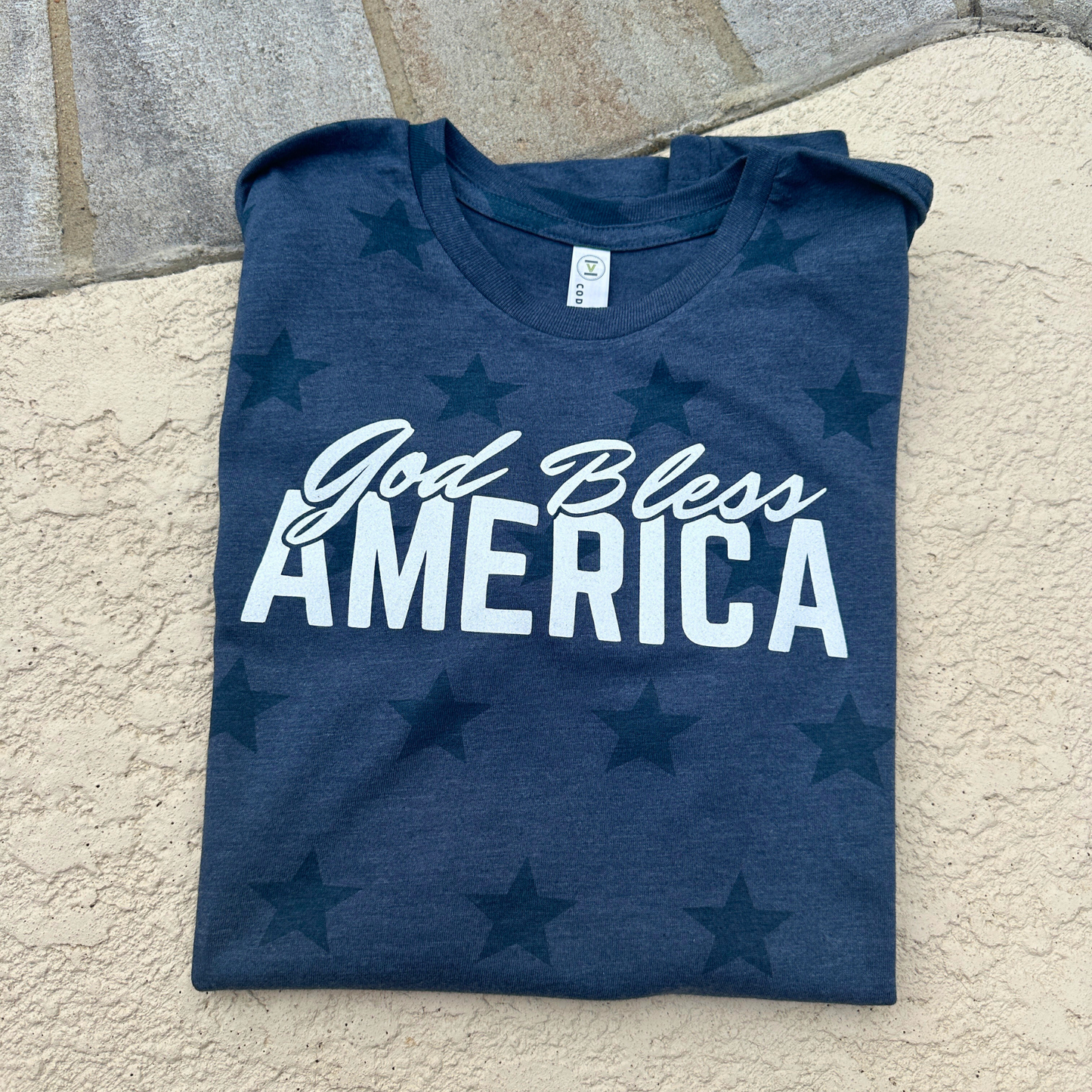 God Bless America Star Tee