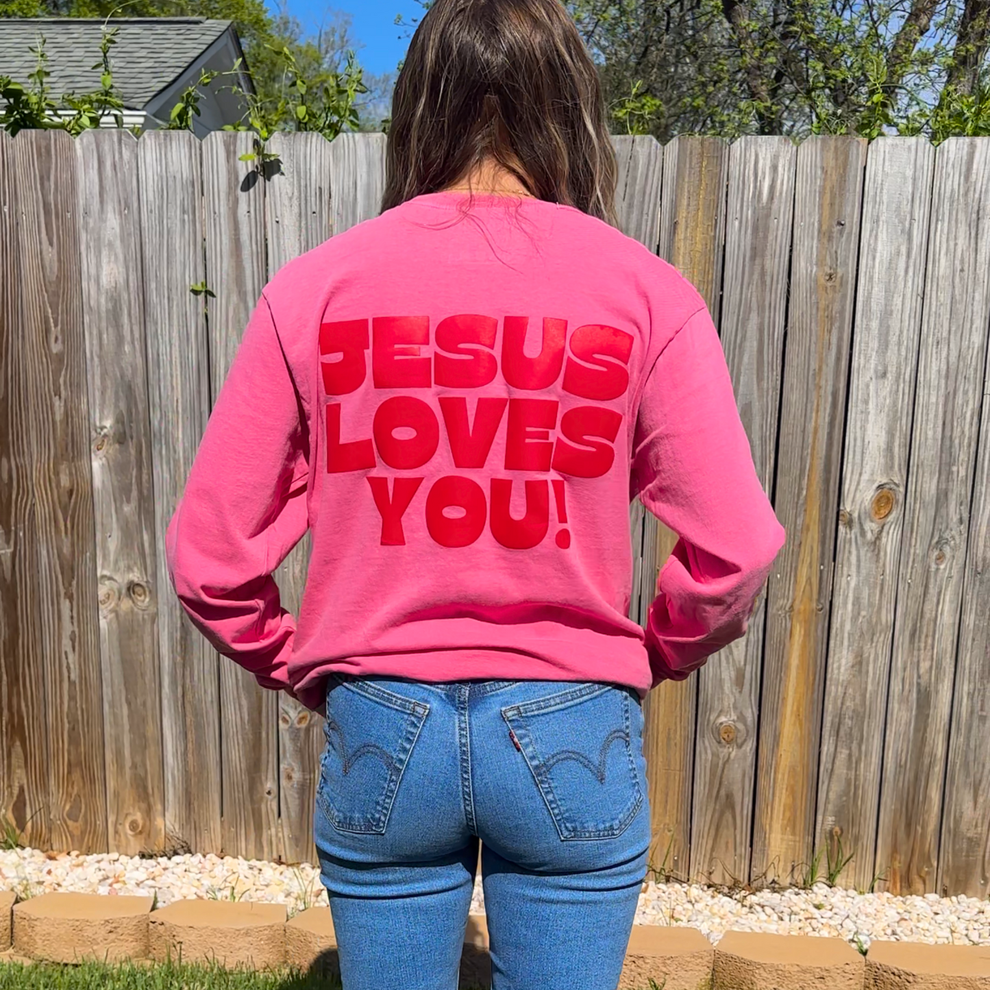 Jesus loves you long sleeve tee