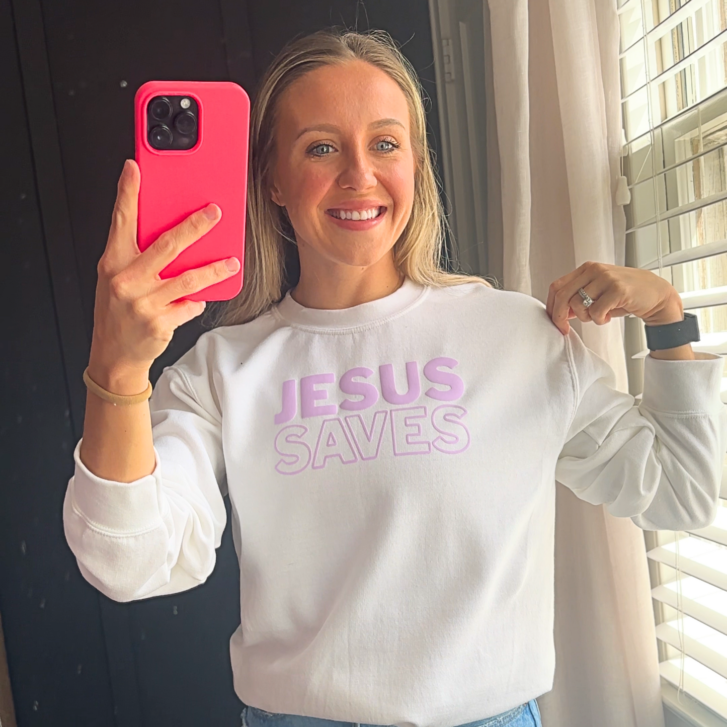 Jesus saves sweatshirt