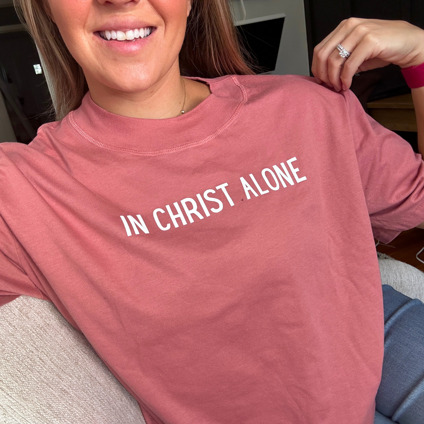 In Christ alone boxy tee