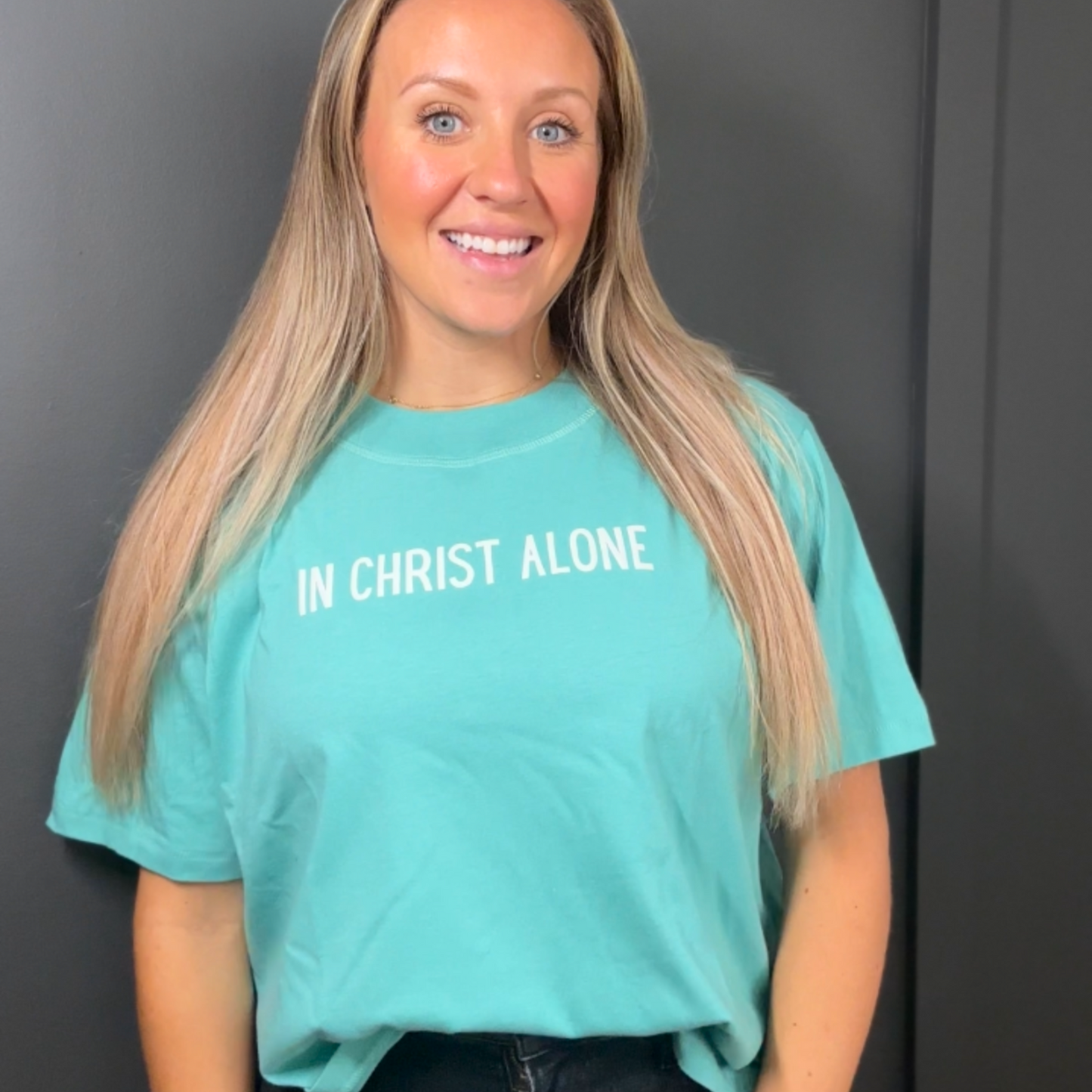 In Christ alone boxy tee