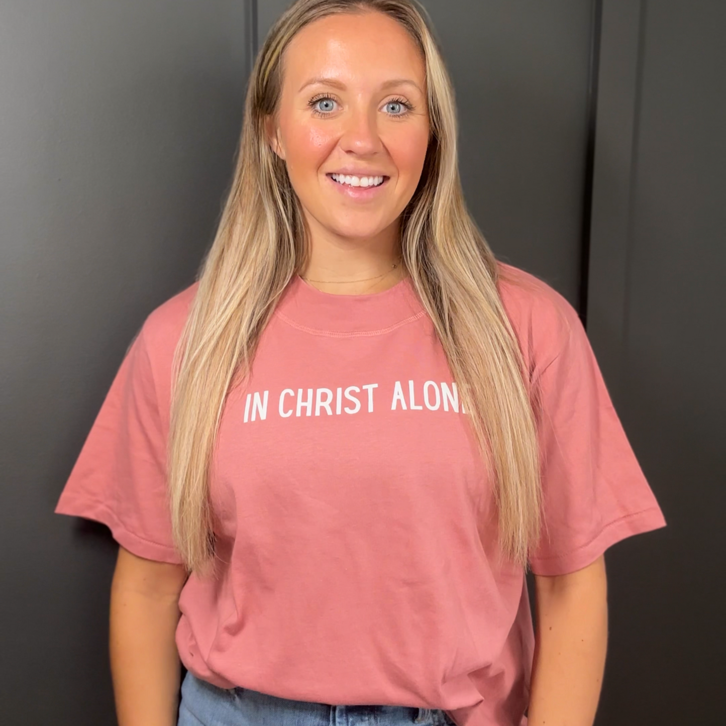 In Christ alone boxy tee